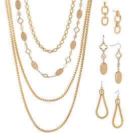 Golden Glow Triple Neck Ear Collection 10580 0015 a main