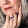Big Bold Beautiful 13 Carat Birthstone Ring 12248 0015 n model