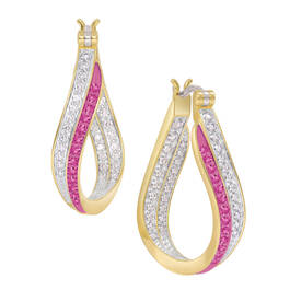 Birthstone Duet Inside Out Hoops 10829 0016 j october