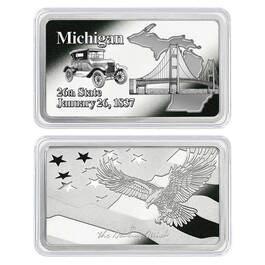 America the Beautiful Silver Plated Ingot Collection 11985 0014 w MI