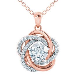 Perfectly Paired Love Knot Pendant with FREE Matching Earrings 10916 0028 b pendant