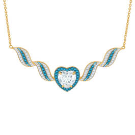 Personalized Everlasting Love Birthstone Necklace 10673 0013 c march