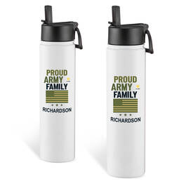 The Personalized Military Family Insulated Water Bottle Duo 12782 0116 a army