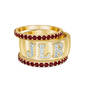Brilliant Trio Birthstone Diamond Ring Set 12595 0014 a main