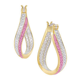 Birthstone Duet Inside Out Hoops 10829 0016 f june