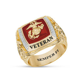 The US Marines Diamond Heritage Ring 12827 0030 a main