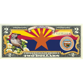 State Bird and Flower Enhanced $2 Bill Collection 11346 0026 a Arizona
