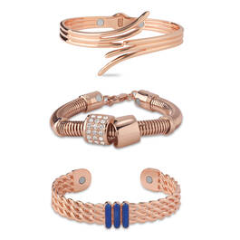 Magnetic Copper Tranquility Three Bracelet Set 12304 0016 a main