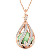 Copper Embrace Diamond and Jade Necklace 10306 0018 a main