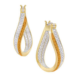 Birthstone Duet Inside Out Hoops 10829 0016 k november
