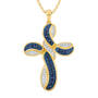 Heaven’s Blessing Diamond & Birthstone Cross Pendant, Heavens Blessing Diamond Birthstone Cross Pendant 6985 0014 i september