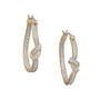 Love Knot Diamond Inside Out Hoops 11629 0016 a main