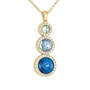 The I Love You Ocean Blue Pendant with FREE Matching Earrings 12893 0013 c front