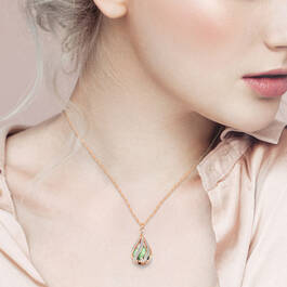 Copper Embrace Diamond and Jade Necklace 10306 0018 m model