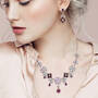 Cherry Blossom Crystal Neck Ear Set 10302 0012 m model