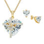 Pers My Heart Yours Birthstone Diamond Pendant with FREE Matching Earrings 12344 0018 c april