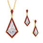 Edge of Elegance Pendant with FREE Matching Earrings 12591 0018 a main