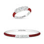 Brilliant Birthstone Bangle with Free Matching Ring 12683 0017 g july