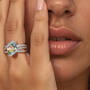Glimmering Sea Crystal Ring 12623 0010 m model