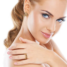 Golden Wave Birthstone Ring 12395 0016 m model