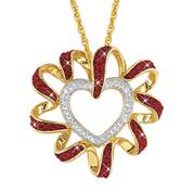 Birthstone Beauty Diamond Heart Pendant 2627 001 7 1