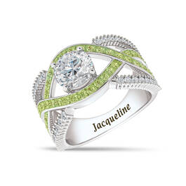 Birthstone Statement Ring 11181 0016 h august