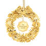 Personalized Family Gold Wreath Ornament, The Personalized Family Christmas Ornament 11694 0016 b front
