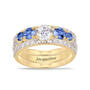 Personalized Genuine Birthstone Ring Set 12549 0011 h september