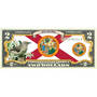 State Bird and Flower Enhanced $2 Bill Collection 11346 0026 a Florida