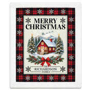 The Personalized Family Christmas Sherpa Blanket 12874 0016 a main