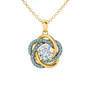 Birthstone Love Knot Pendant with FREE Matching Earrings 12709 0025 o march
