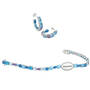 Blue Wave Crystal Bracelet with FREE Matching Earrings, Blue Wave Crystal Bracelet with FREE Matching Earrings 11987 0012 b flat