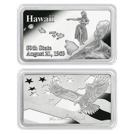 America the Beautiful Silver Plated Ingot Collection 11985 0014 k HI