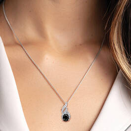 The Midnight Swirl Black Diamond Pendant 12738 0012 m model