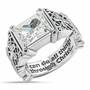 “I Can Do All Things" Birthstone Ring, I Can Do All Things Birthstone Ring 6524 001 2 4