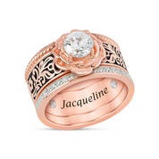 Radiant Rose Magnetic Copper Ring Set 12590 0019 a main