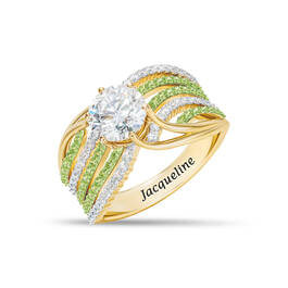 Personalized Winding Way Birthstone Ring 11761 0014 h august