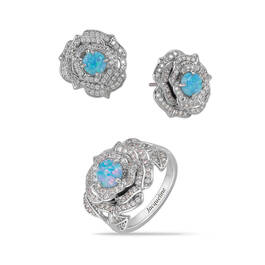 Personalized Love Blossom Ring with FREE Matching Earrings 12226 0011 a main