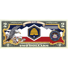 State Bird and Flower Enhanced $2 Bill Collection 11346 0026 a Utah