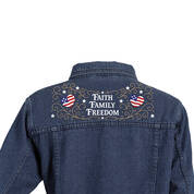 Personalized American Spirit Denim Jacket 12784 0015 b reverse
