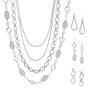 Silver Symphony Necklace Trio with Matching Earrings 12217 0012 a main