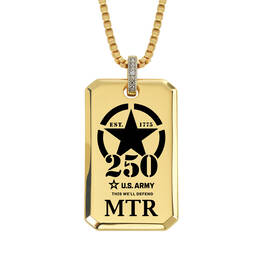 The Personalized US Army Commemorative Diamond Set 12624 0019 c pendant