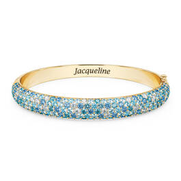Personalized Birthstone Mosaic Bangle 11388 0017 c march