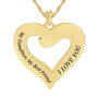 My Daughter My Best Friend Heart Journey Pendant 10217 0016 c back
