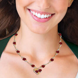 A Dozen Roses Heart Necklace 6308 001 4 4