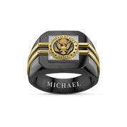 Distinction US Army Ring and FREE Deluxe Wooden Box 6670 0097 b ring