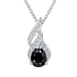 The Midnight Swirl Black Diamond Pendant 12738 0020 a main