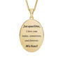 Personalized Roses Diamond Pendant 12836 0013 c back