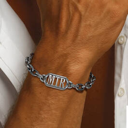 Personalized Custom Cut Black Diamond Bracelet 12362 0015 m model