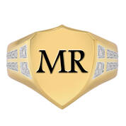 Sacred Shield Mens Diamond Ring 10538 0018 b front